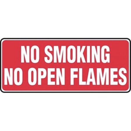 Accuform Safety Sign STOP ENGINE  NO SMOKING MSMK574XP MSMK574XP